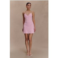 Brullo Embroidery Knit Mini Dress / Baby Pink | MESHKI | XL | MESHKI US