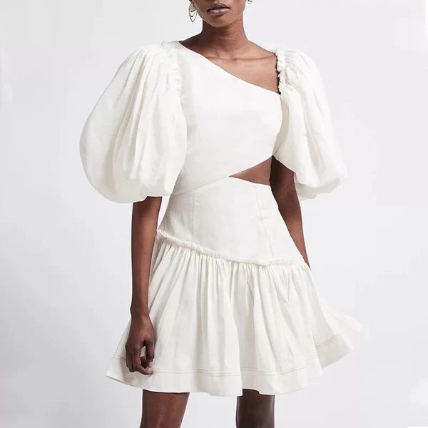 YITTE Cut Out Puff Sleeves Mini Dress | Lani the Label
