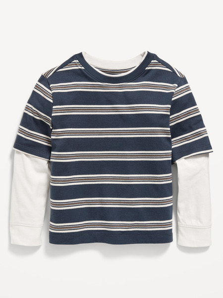 Oversized Long-Sleeve 2-In-1 T-Shirt for Toddler Boys | Old Navy (US)