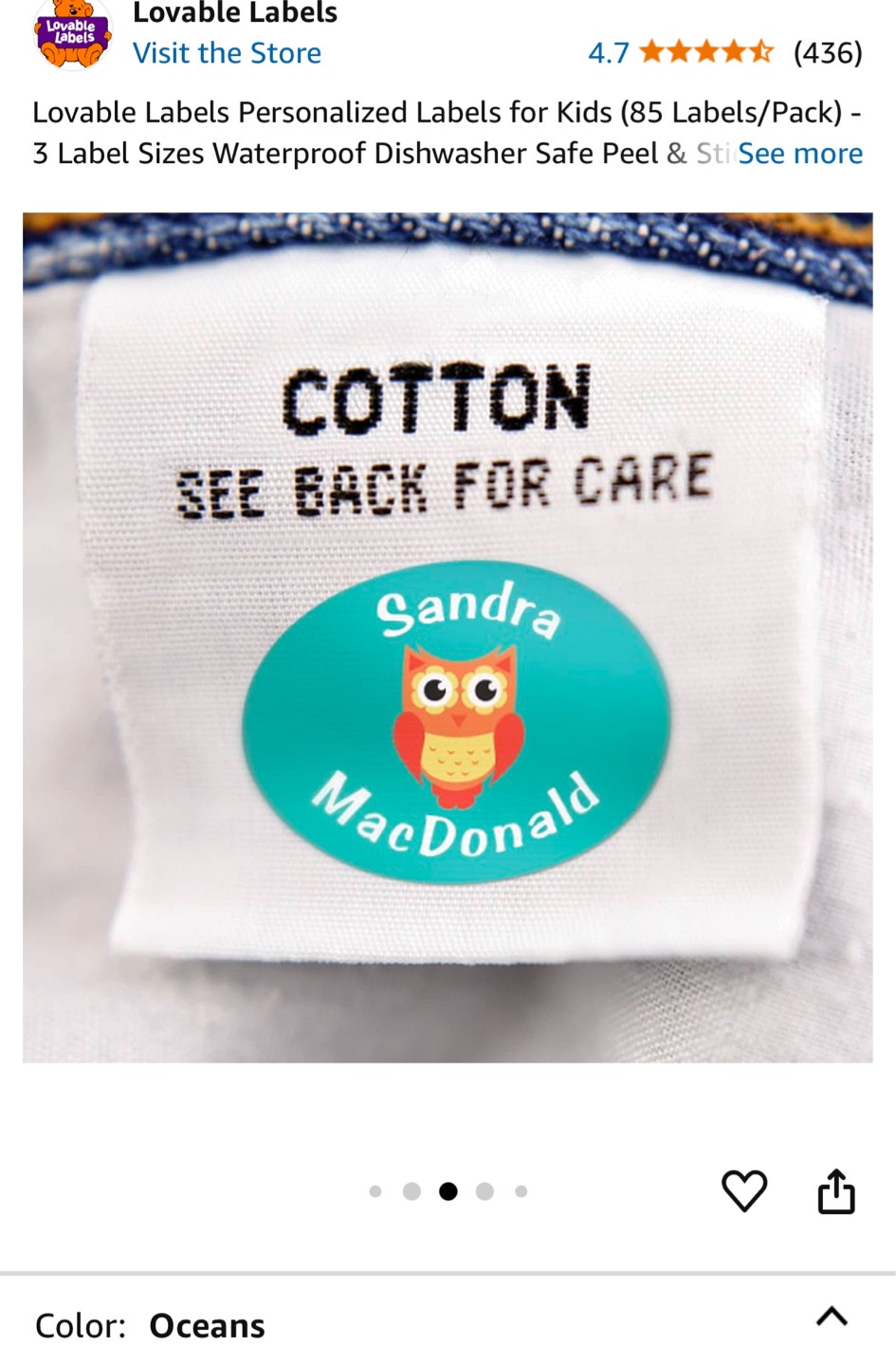 The best kids clothing tags!!