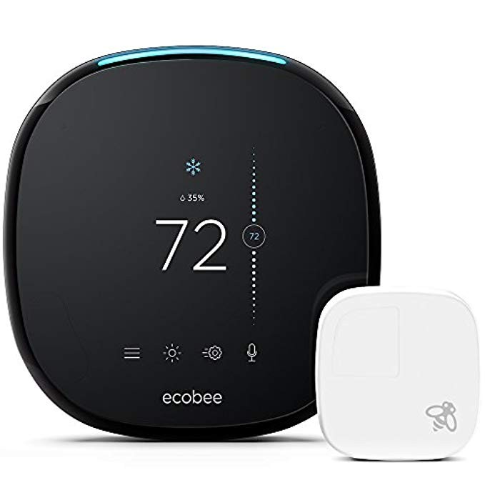 ecobee4 Smart Thermostat with Built-In Alexa, Room Sensor Included | Amazon (US)