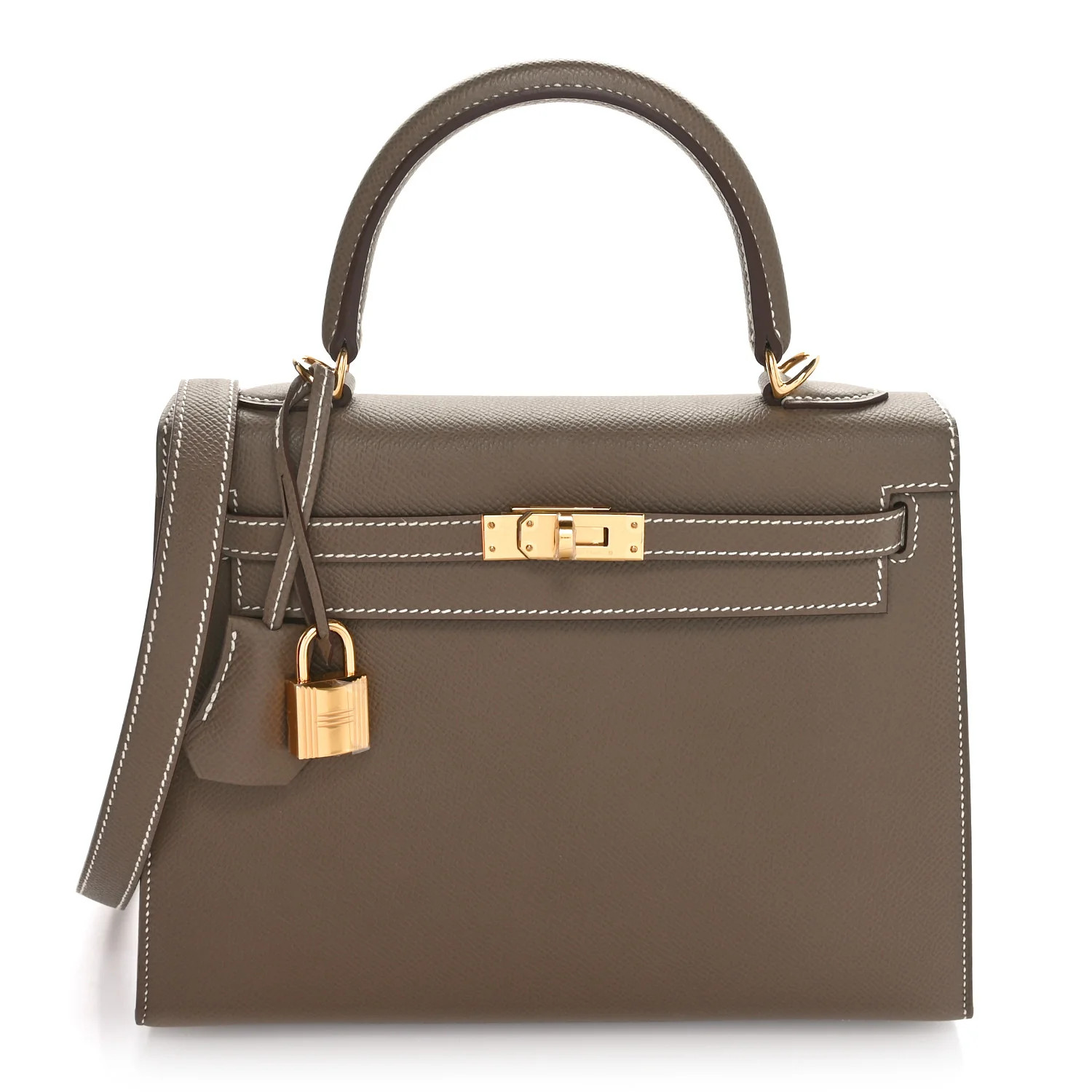 Hermes Epsom Kelly Sellier 25 Etoupe 1642717 | FASHIONPHILE (US)