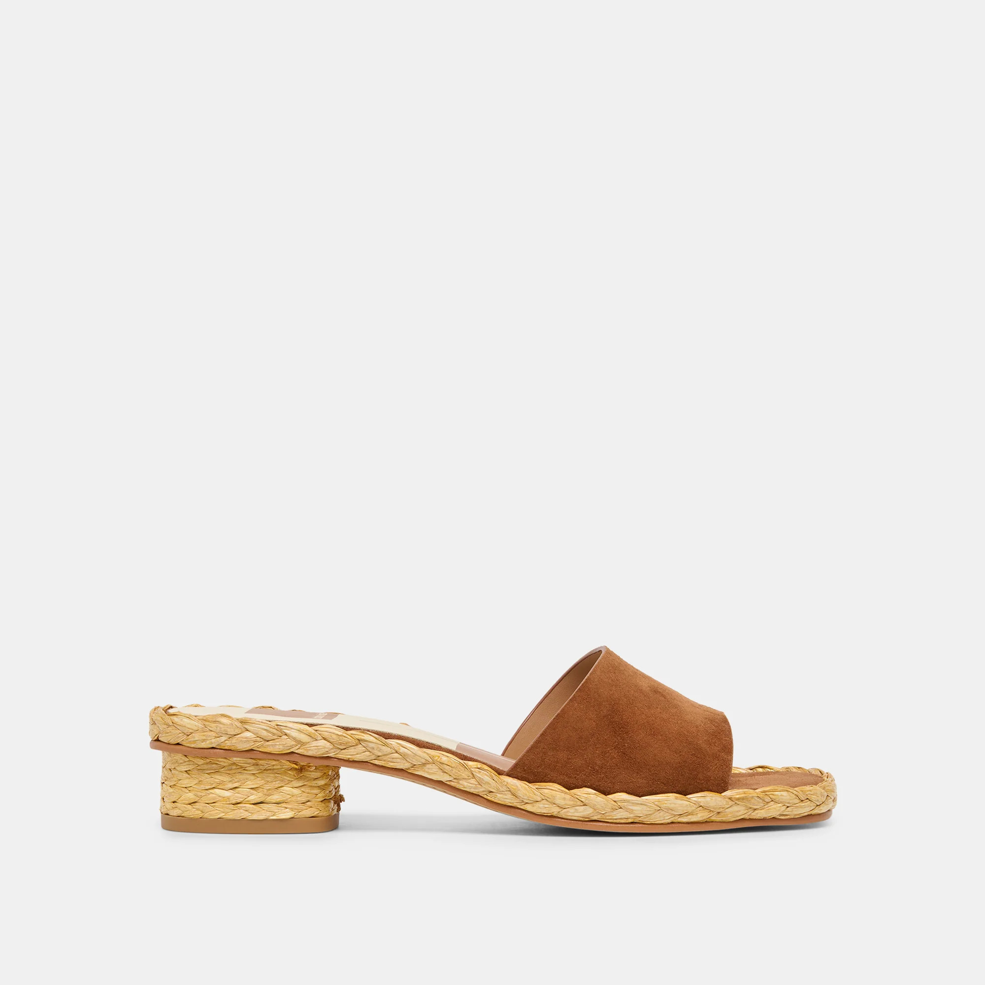 Dixi Wide Sandals Brown Suede | DolceVita.com
