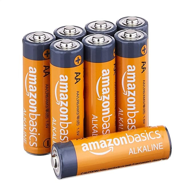 Amazon Basics 8-Pack AA Alkaline Batteries, 1.5 Volt, Long-Lasting Power | Amazon (US)