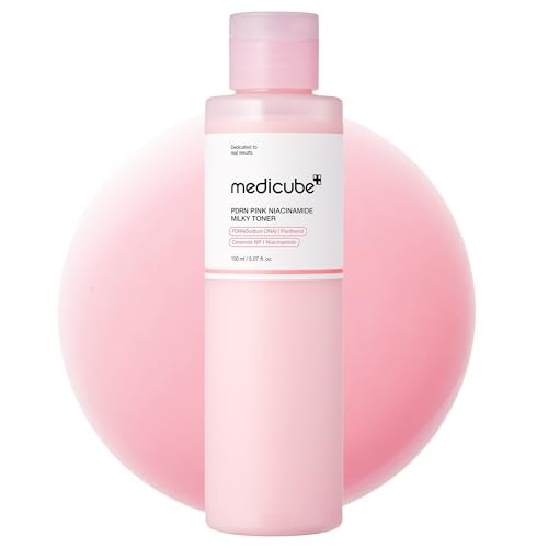 medicube PDRN Pink Niacinamide Milky Toner for Hydrating, Moisturizing, Soothing, Ceramide, Peptide, Glass Glow Skin, Korean Skincare | 150ml 5.07 fl. Oz. | Amazon (US)