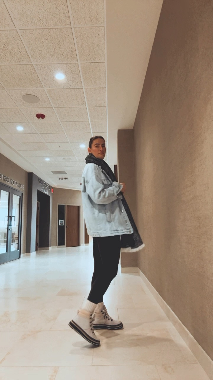 Gymfit: brought to you by Midwest spring 🌷
.
I enjoyed a hot yoga class, which meant wearing my moisture wicking Lululemon leggings and super supportive sports bra. To stay warm, I layered it with an oversized denim jacket, oversized scarf, and my warm and comfortable Toms boots. 


#LTKstyletip #LTKfitness #LTKfindsunder100