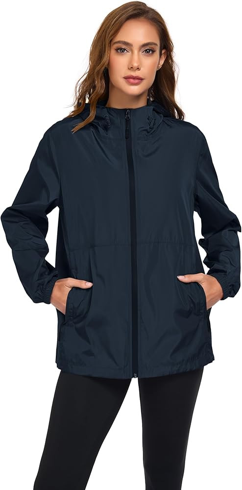 Hount Womens Waterproof Rain Jacket Lightweight Packable Hooded Raincoat Active Outdoor Windbreak... | Amazon (US)