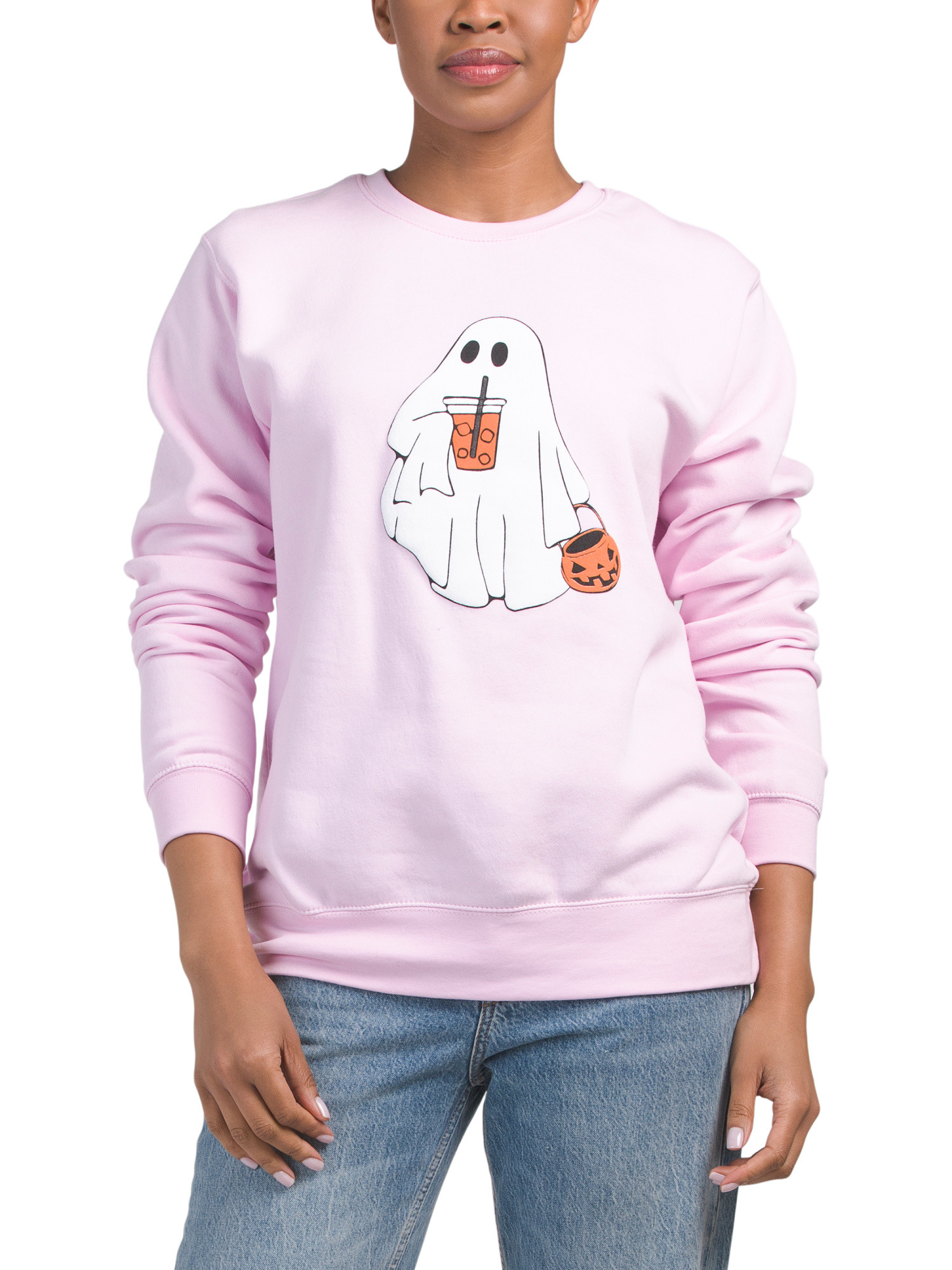 Iced Coffee Ghost Crew Neck Top | TJ Maxx