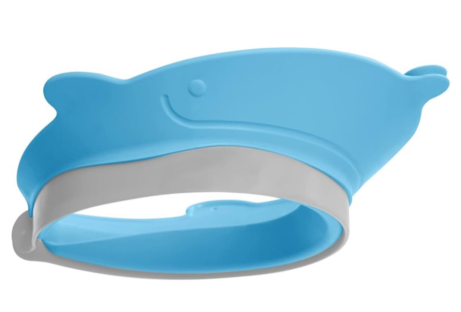 Skip Hop Baby Shower Cap Shield, Moby Bath Visor for Baby and Kids 9m +, Blue
