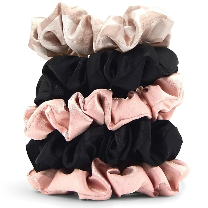 Kitsch Satin Scrunchies for Women - Softer Than Silk Scrunchies | Hair Ties No Damage for Frizz-F... | Amazon (US)