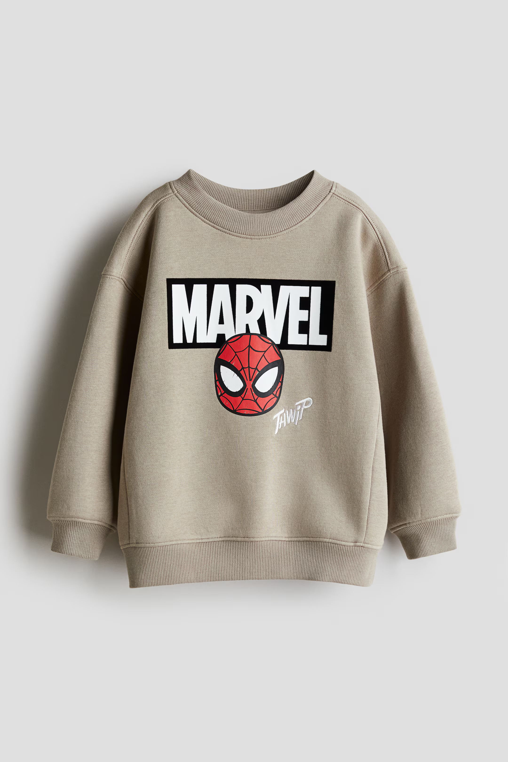 Oversized printed sweatshirt - Light beige/Spider-Man - Kids | H&M GB | H&M (UK, MY, IN, SG, PH, TW, HK)