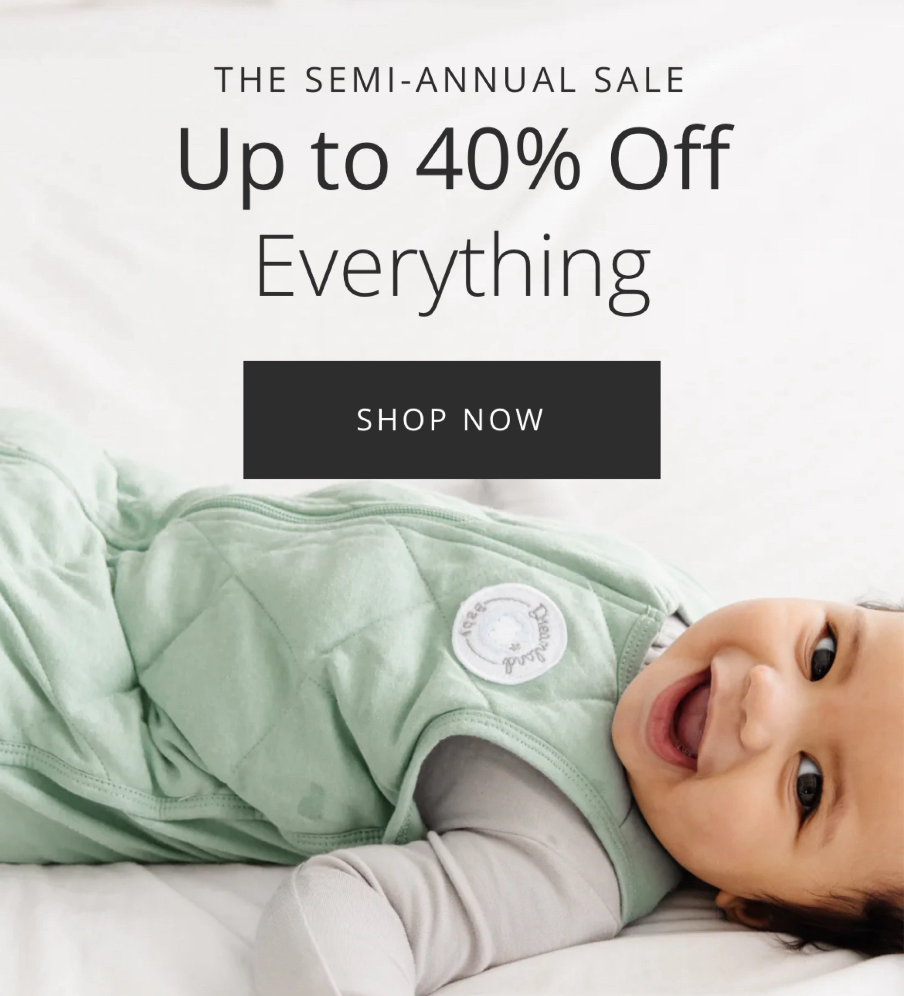 Dreamland baby Semi-Annual sales starts now! 40% off everything! 



#LTKBaby #LTKSaleAlert #LTKKids