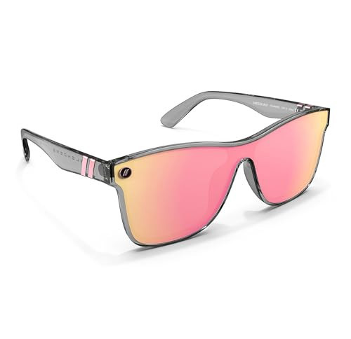 Blenders Eyewear Millenia X2 – Polarized Sunglasses – Flat, Mirrored Lens, Tough Frames – 100% UV Protection – For Men & Women – Dakota Mist | Amazon (US)