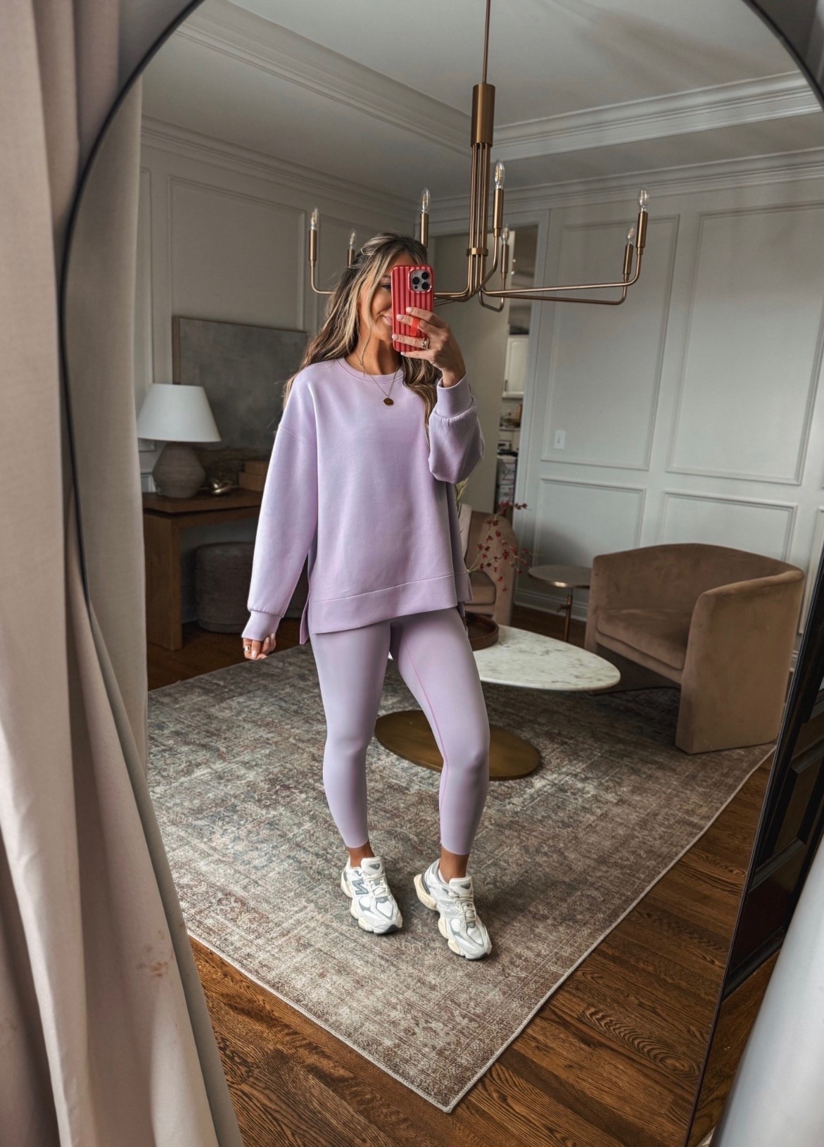 Snowed in but bringing some happiness to my day with these @spanx new arrivals! How gorgeous is this color?! The air essentials tunic is one of those pieces you’ll grab for over & over again. So lightweight & airy. And the matching booty lifting leggings can be worn everyday and as activewear! Use code LIVINSTYLEXSPANX at checkout for new customers! #SpanxPartner

I sized up to a large in the tunic
Small in the sports bra tank
Small in the leggings 

#LTKfitnessgoals #LTKmomlife #LTKTall