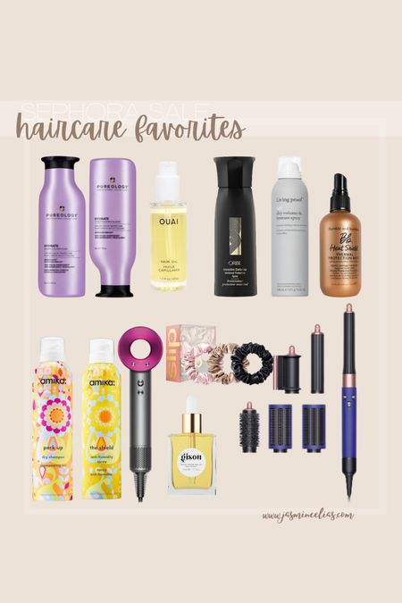hair care favorites all on sale with the Sephora sale

Dyson hair dryer, slip scrunchies, conditioner and shampoo, heat protectant, dry shampoo and hair oil 

#LTKxSephora #LTKbeauty #LTKsalealert