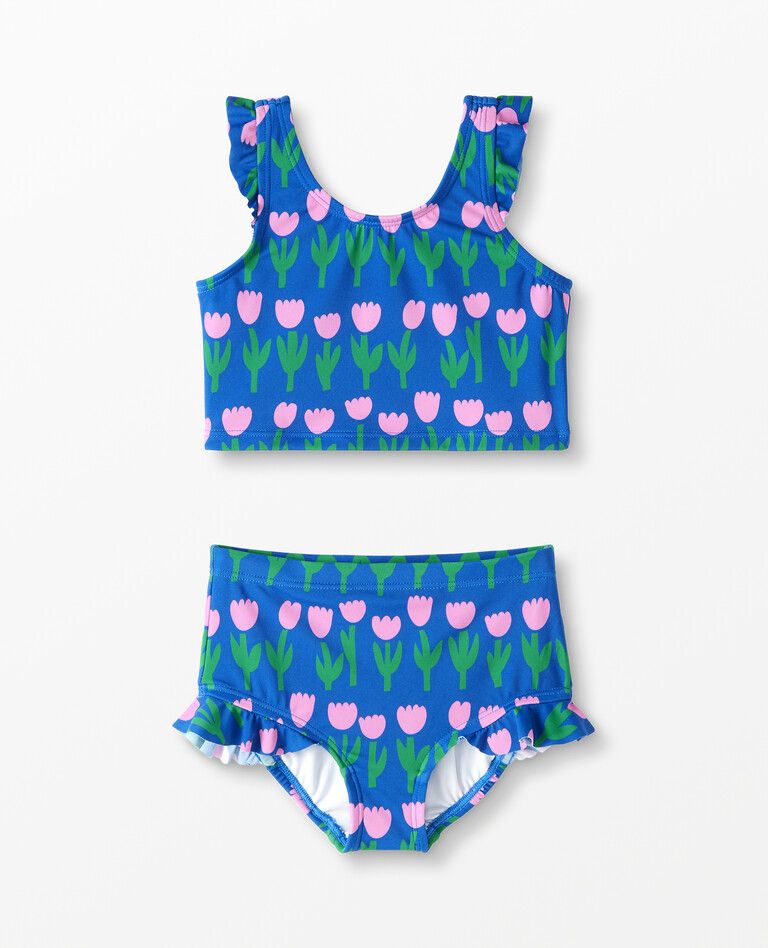 Recycled Print Two Piece Ruffle Set | Hanna Andersson