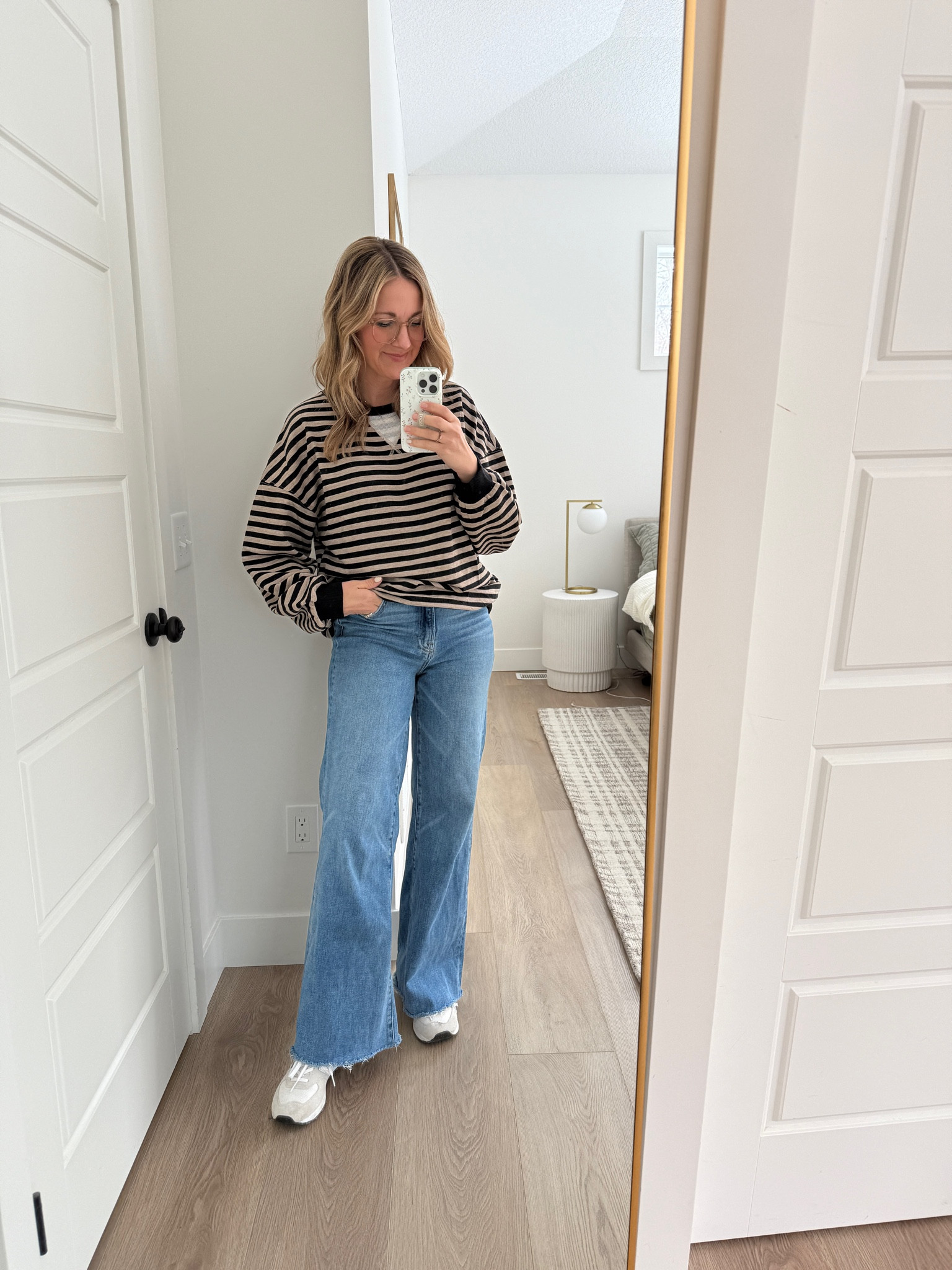 This Amazon sweatshirt is SO good- neutral stripe and fits perfect, I sized up to a medium. 

#LTKFindsUnder50 #LTKStyleTip