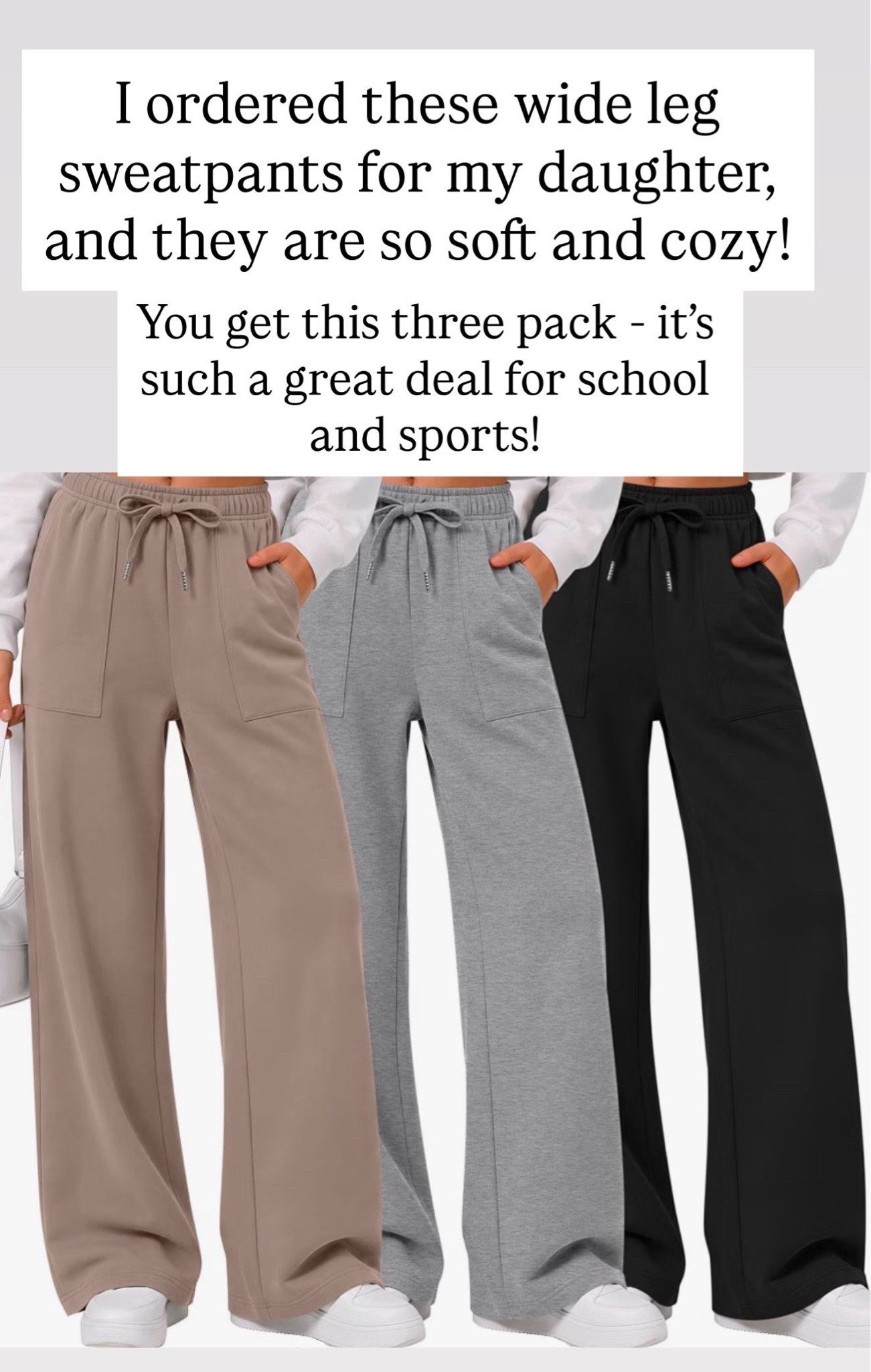 These wide leg sweatpants are so cute and soft!!!

#LTKKids #LTKSaleAlert