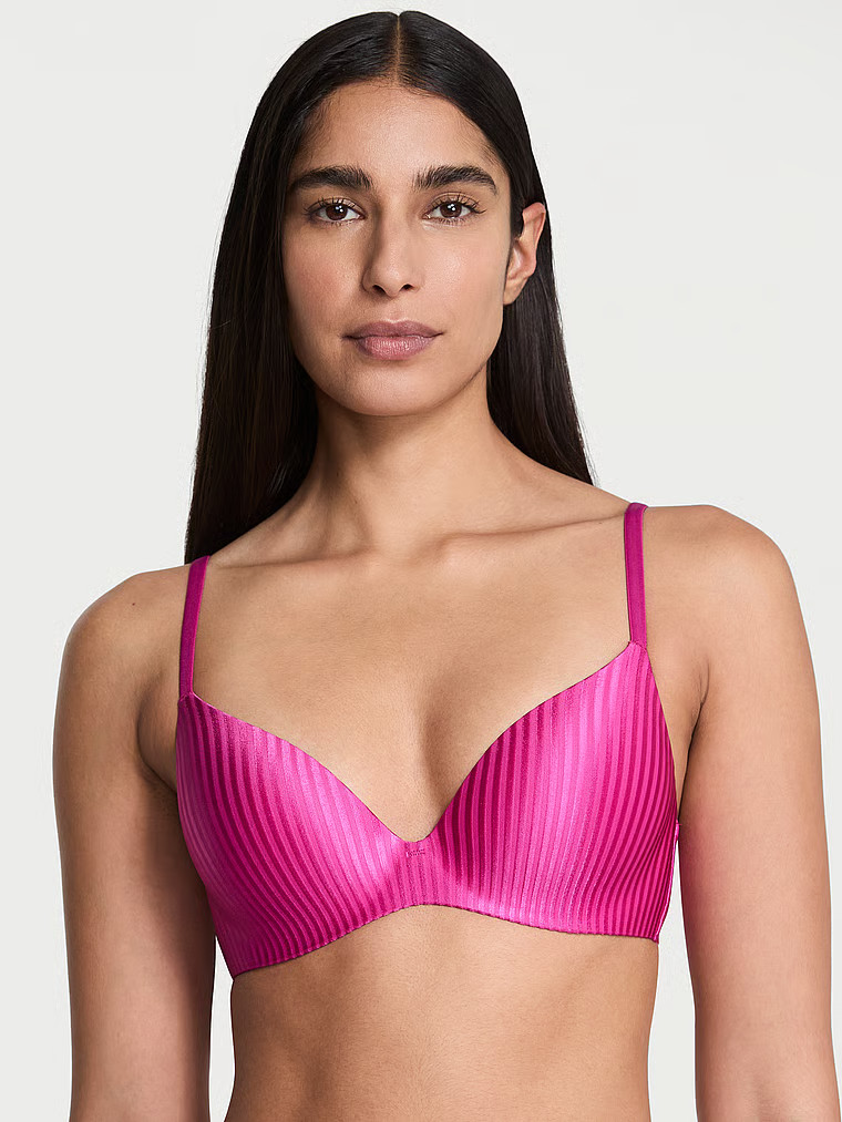 Buy FlexFactor Lightly Lined Plunge Demi Bra, Allure Pink - Order Bras online - Victoria's Secret... | Victoria's Secret (US / CA )
