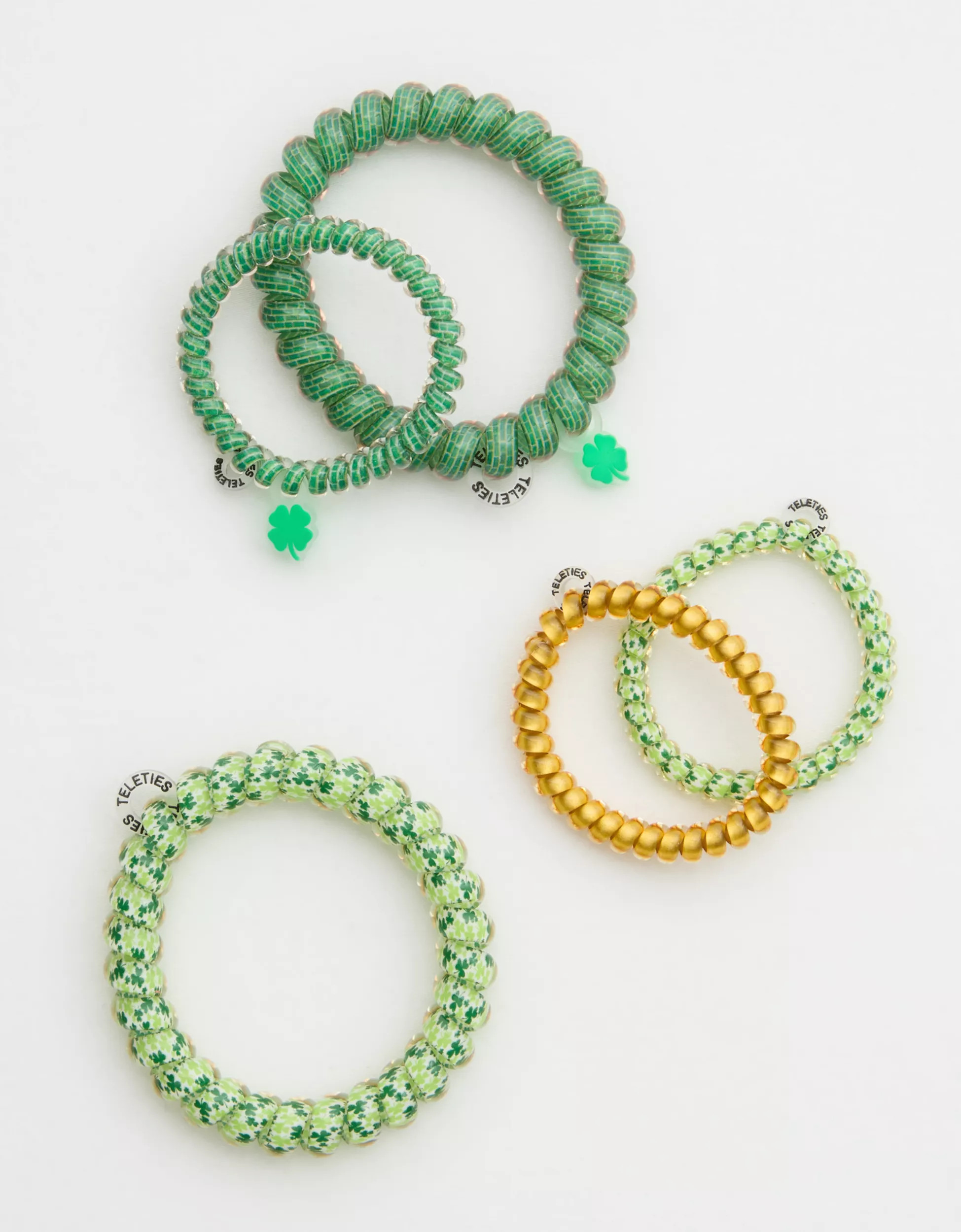 St. Patty's Day Teleties Hair Ties Pack | Aerie