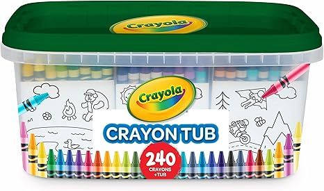 Crayola 240 Crayons, Bulk Crayon Set, 2 of Each Color, Gift for Kids, Ages 3, 4, 5, 6, 7 | Amazon (US)