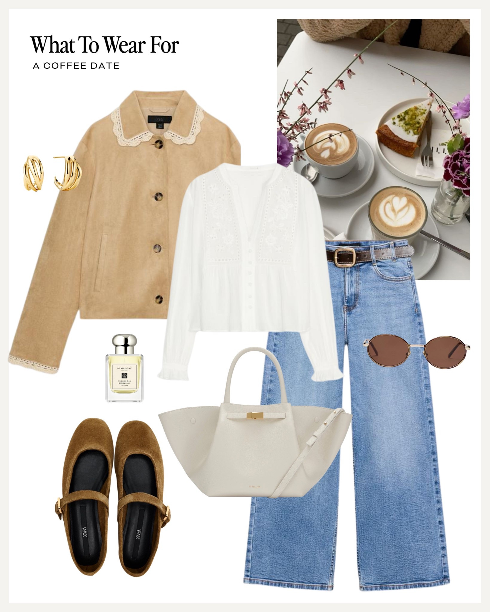 A coffee date ☕️ 

Spring outfits / Easter weekend / suede jacket / wide jeans / ballet flats / Zara outfit 

#LTKspring #LTKuk