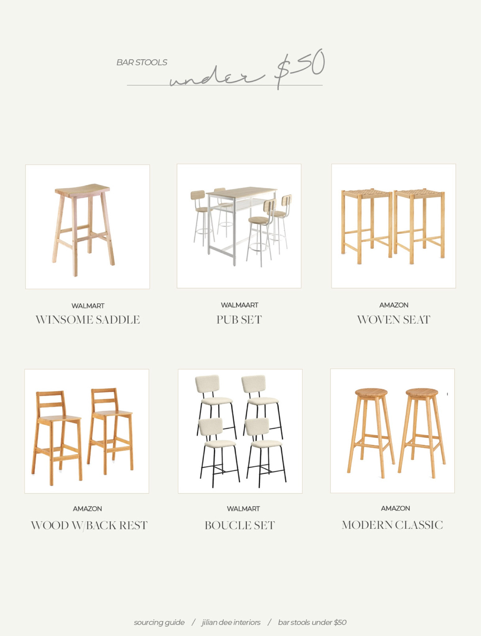 My favorite bar stools and all of them are under $50 per stool

#LTKfamily #LTKhome #LTKfindsunder50