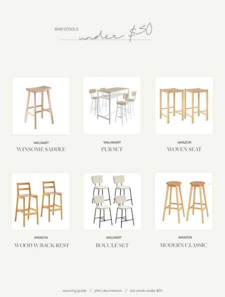 My favorite bar stools and all of them are under $50 per stool

#LTKfamily #LTKhome #LTKfindsunder50