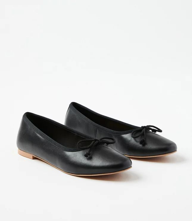 Leather Ballet Flats | LOFT