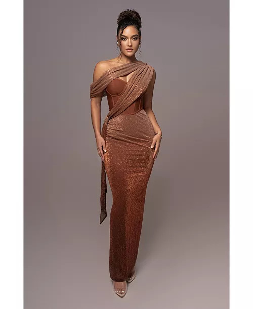Women's Celestina Draped Maxi Dress | Macy's