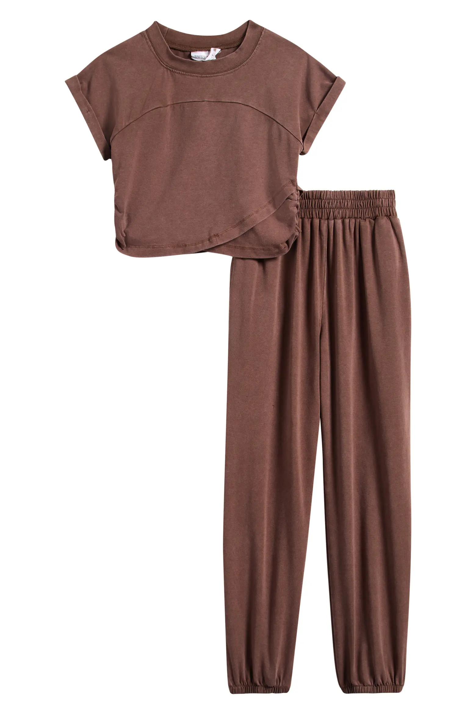 Tween Diva Kids' Washed Knit T-Shirt & Joggers Set (Women) | Nordstromrack | Nordstrom Rack