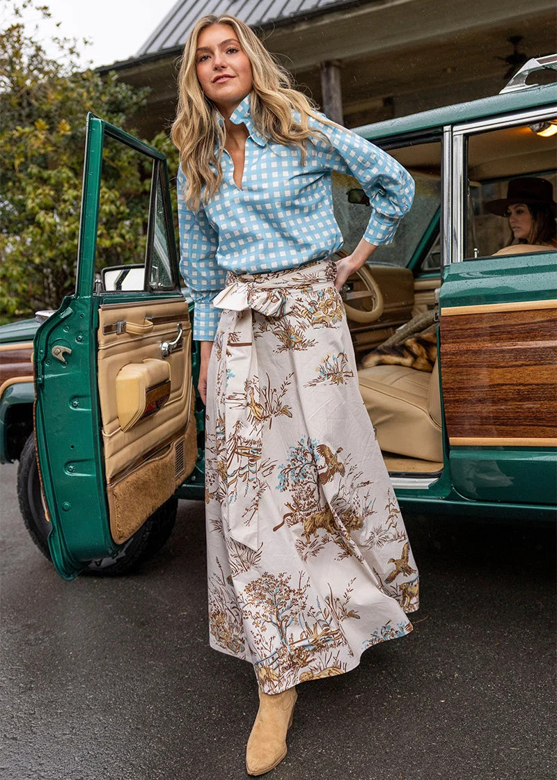 Maple Field & Feather\u00a9 Brady Wrap Maxi Skirt | House Of MBR