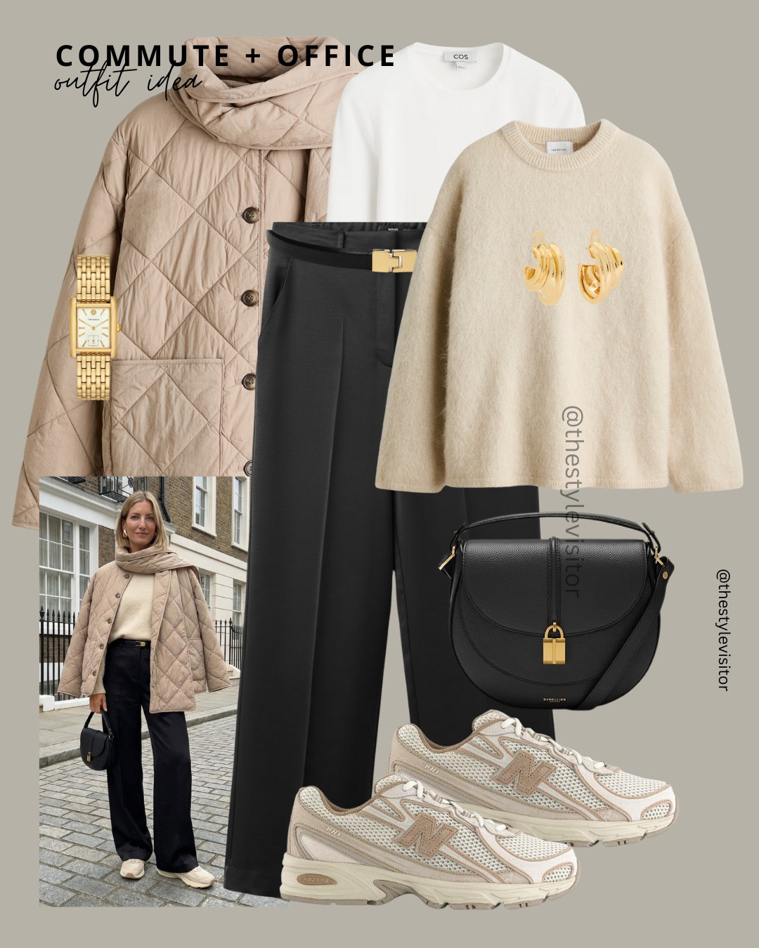 Commute + Office 🚶‍♀️💼

Comfort-first without compromising on style 🤍 Perfect for busy mornings, commuting and long office days, this look blends structure with ease for an effortless everyday work uniform ✨

Like this post to save it to your favourite folder and come back later to shop.


comfortable work outfit, office style daily, layered knits, tailored trousers, work sneakers, modern workwear, minimalist accessories, workwear capsule, casual office look, everyday work style

#LTKgrwm #LTKootd #LTKWorkwear