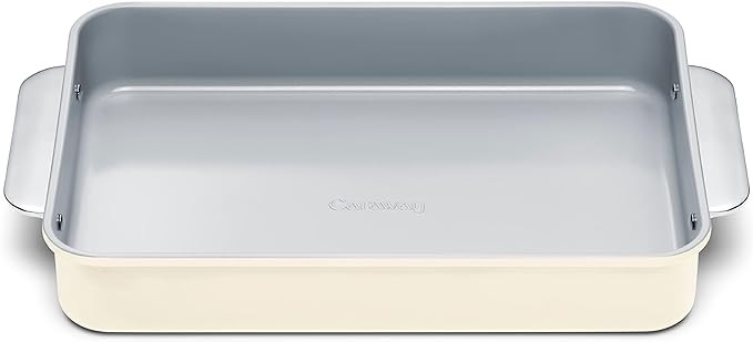 Caraway Non-Stick Ceramic 9”x13” Rectangle Pan - Naturally Slick Ceramic Coating - Non-Toxic,... | Amazon (US)