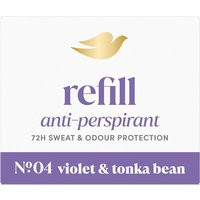 Dove Violet & Tonka Bean Anti-Perspirant Refill Pack 35ml | Boots.com