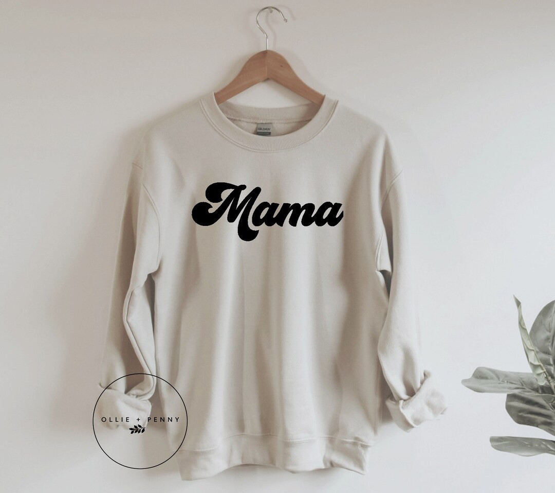 Mama Sweatshirt , Retro Mama Sweatshirt, Groovy Mama Sweatshirt, Pregnancy Reveal, Mama to Be Swe... | Etsy (US)