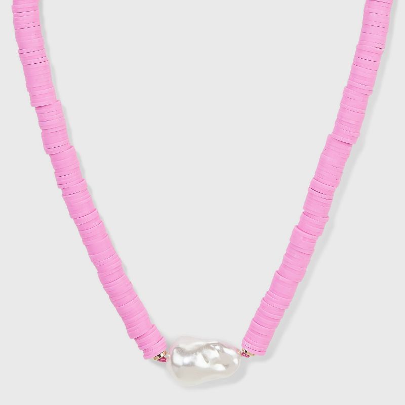 Heishe with Pearl Beaded Necklace - A New Day™ | Target
