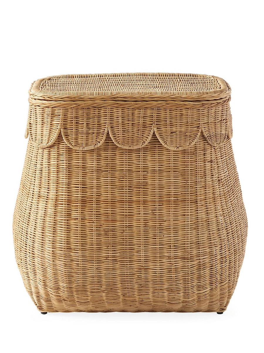 Scallop Rattan Double Hamper | Serena and Lily