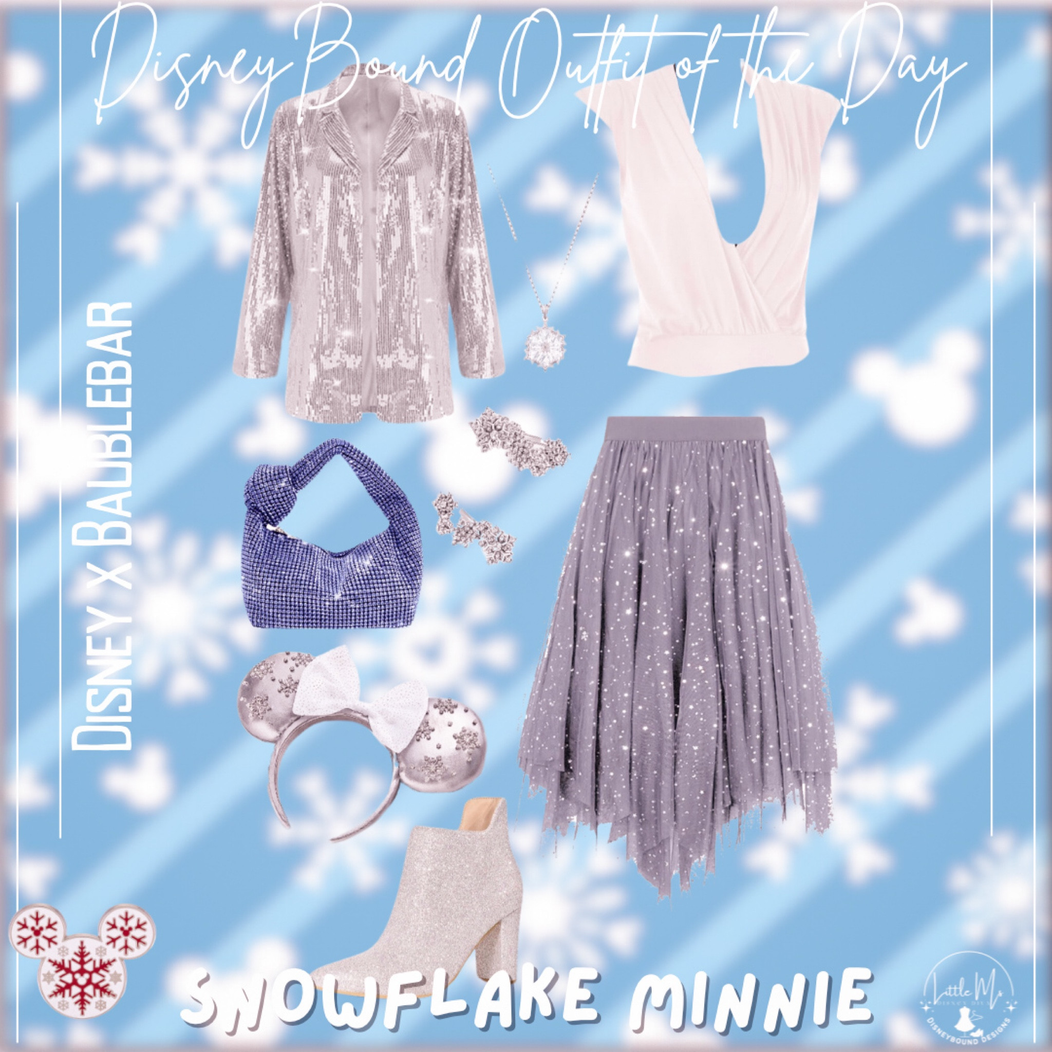 Snowflake Minnie Disney Bound Outfit Inspiration | Disney x BaubleBar

#LTKTravel #LTKMidsize #LTKHoliday