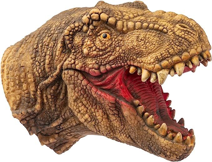 Amazon.com: Yolococa Dinosuar Puppet Raptor T-rex Head Puppets Realistic Soft Latex Rubber Animal... | Amazon (US)