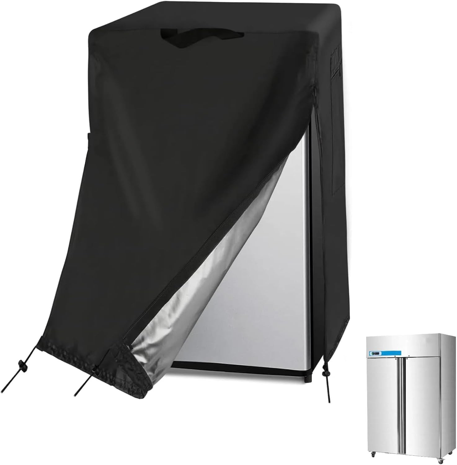 48W Commercial Refrigerator Cover for 36 Cu Ft Industrial Upright Fridge | Amazon (US)