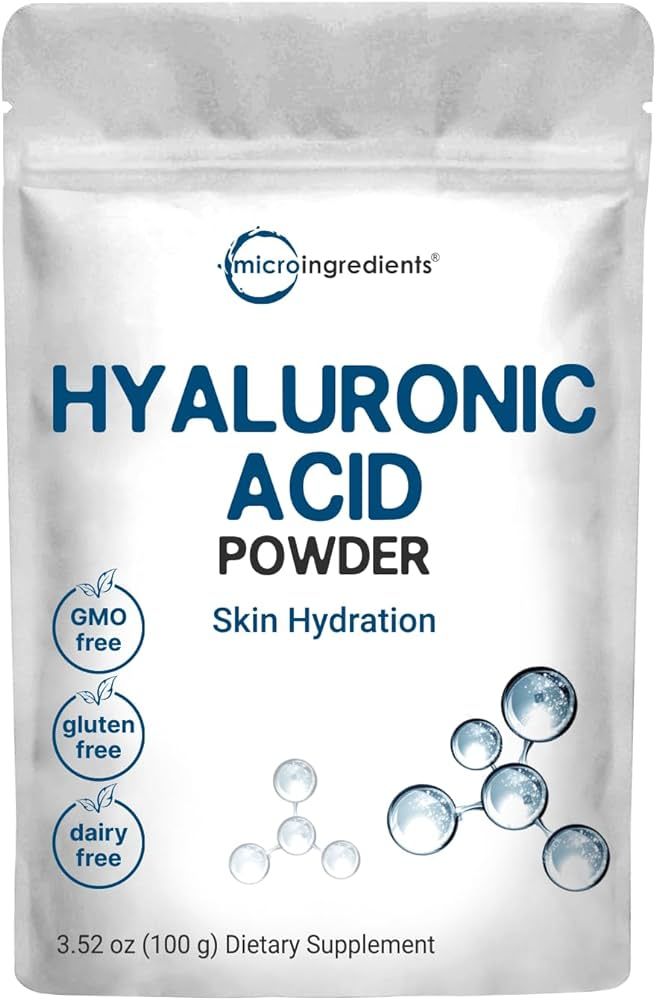 Hyaluronic Acid Serum Powder, 100 Grams | High Molecular Weight, Cosmetics Grade | Skin Hydration... | Amazon (US)