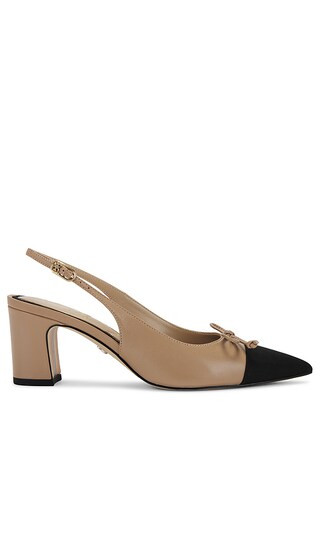 Willette Sling Back in Soft Beige & Black | Revolve Clothing (Global)