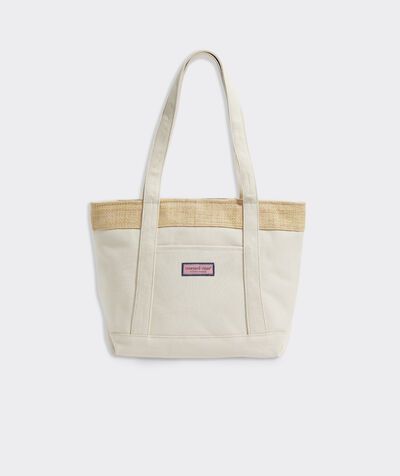 Raffia Trim Classic Tote | vineyard vines