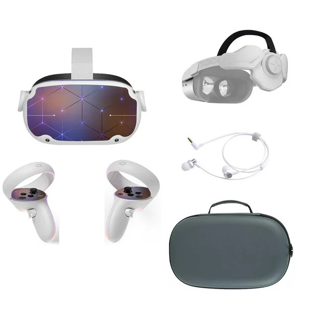 Meta Oculus Quest 2 All-In-One VR Headset, Touch Controllers, 256GB SSD, 1832x1920 up to 90 Hz Re... | Walmart (US)
