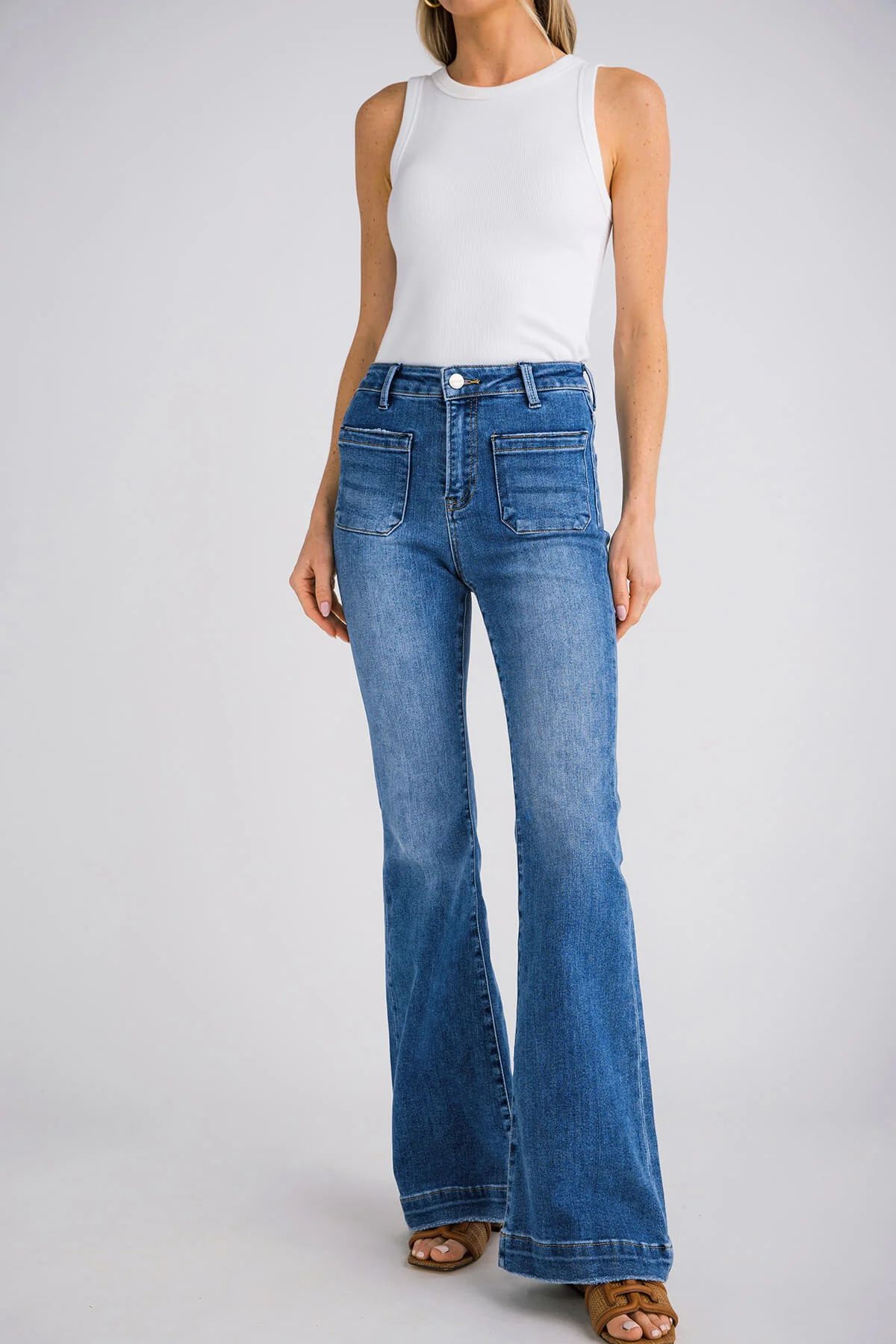 Risen Sedona Patch Pocket Jeans | Social Threads