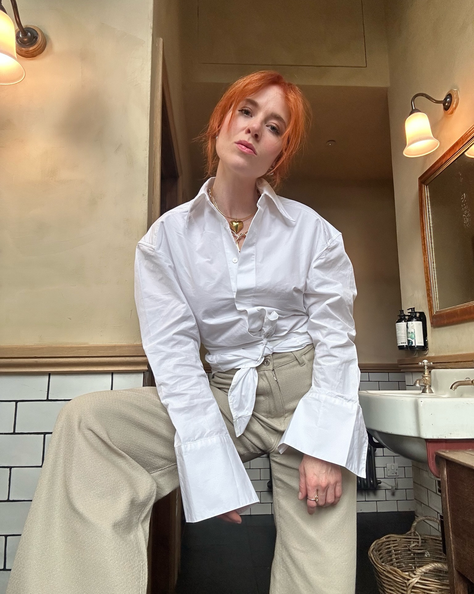 Russell and bromley, Prada, Frankie shop, Citizens of humanity, summer outfit, white shirt, oversized shirt, wide leg trousers, beige trousers, heeled mules, work wear, office outfits, summer outfits 

#LTKstyletip #LTKsummer #LTKeurope