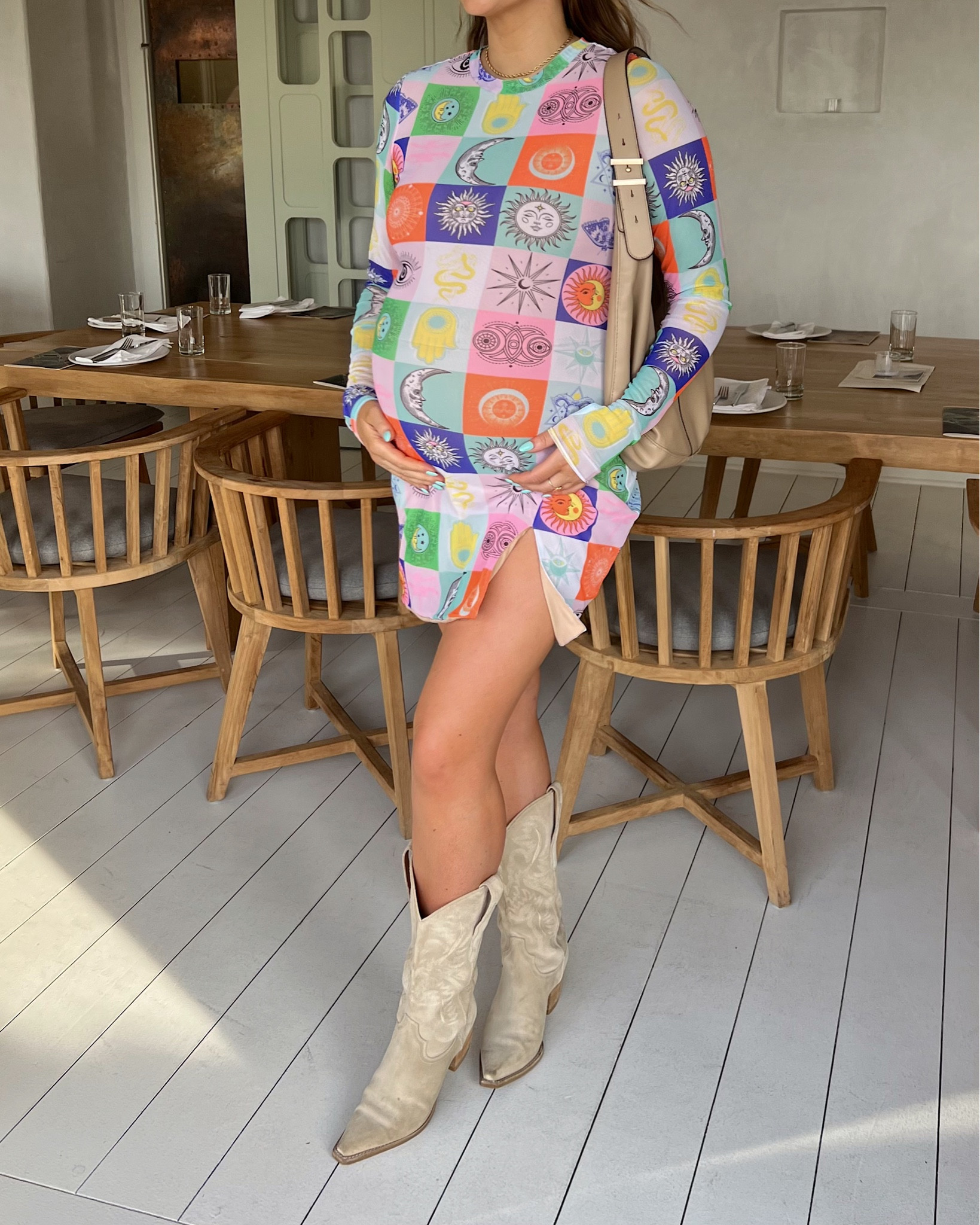 Love this dress!!! Size Large went up one for the bump been wearing it for a few months now, stretchy, built in bodysuit, good length. So flattering! And new fave bra no wire but soo soft and lifting. Boots are tts! 



#LTKbump #LTKshoecrush #LTKunder100