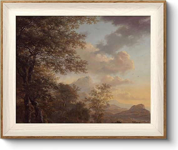 VIYYIEA Framed Canvas Wall Art, Vintage Wall Art for Living Room, Natural Oil Painting Picture Su... | Amazon (US)