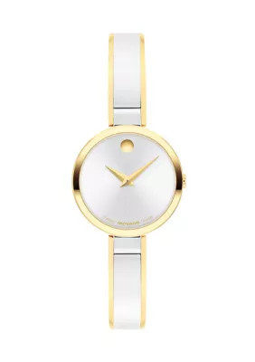 Movado Women's Moda Bracelet Watch, Silver | Belk